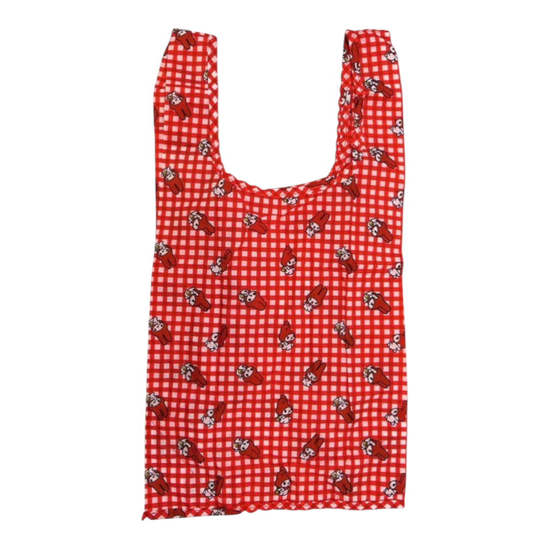Sanrio My Melody Red Checkered Plush Eco Bag | Twinkle Glory AU