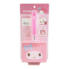 A pink My Melody branded cleaning stick set in its original retail blister packaging. The product features a pink pen and a matching pink cleaning block with a cartoon My Melody face and bow.