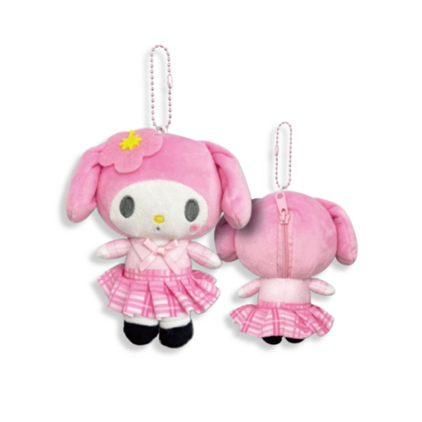 Sanrio My Melody Uniform Plush Mascot Keychain