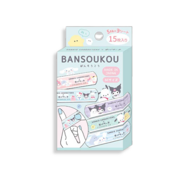 Sanrio × Obakenu Boxed Blue Adhesive Bandage
