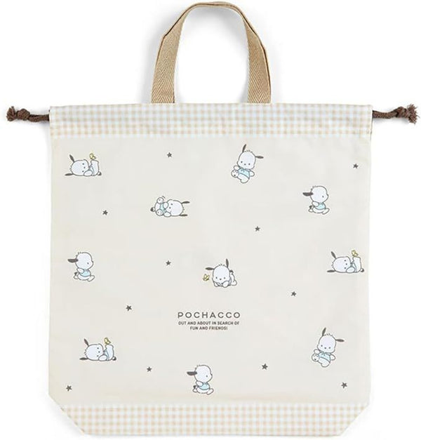 Sanrio Pochacco Drawstring Bag with Handle