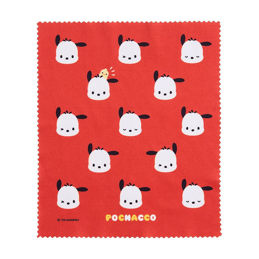 Sanrio Pochacco Hard Glasses Case with Cleaning Cloth