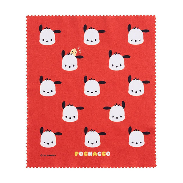 Sanrio Pochacco Hard Glasses Case with Cleaning Cloth