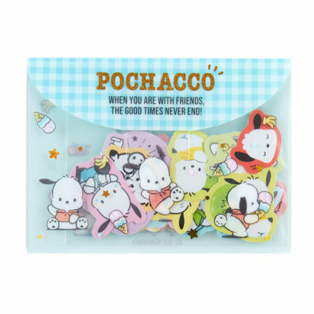 Sanrio Pochacco Sticker Set with Pouch