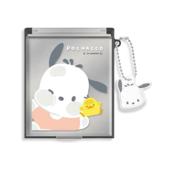 Sanrio Pochacoo Handheld Mirror with Mascot Charm