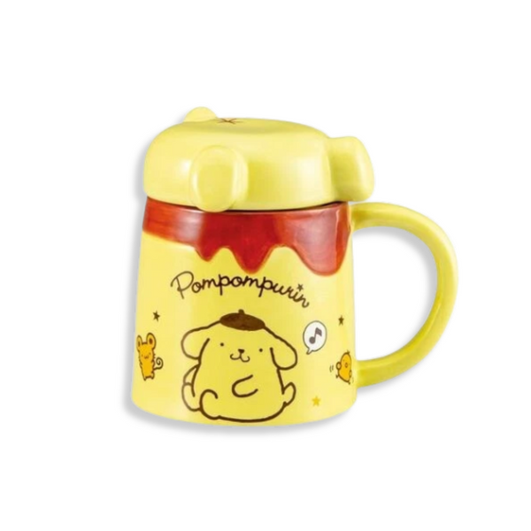 Sanrio Pompompurin "Butt" Design Mug with Lid
