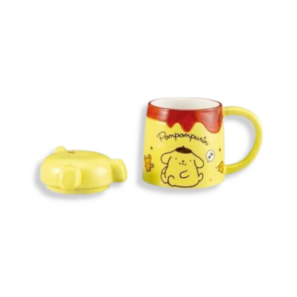 Sanrio Pompompurin "Butt" Design Mug with Lid