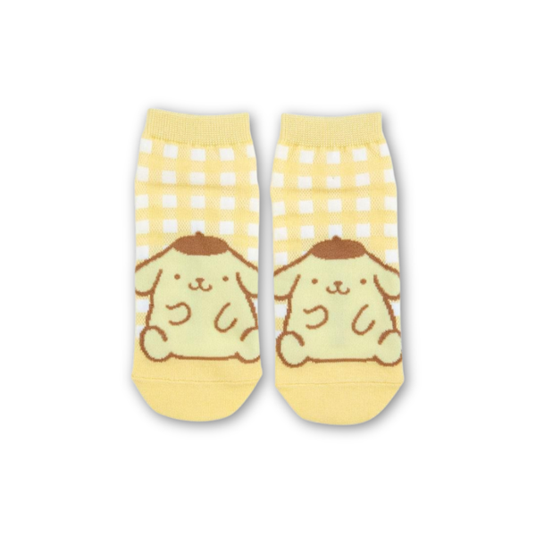 Sanrio Pompompurin Checkered Ankle Socks 23-25cm