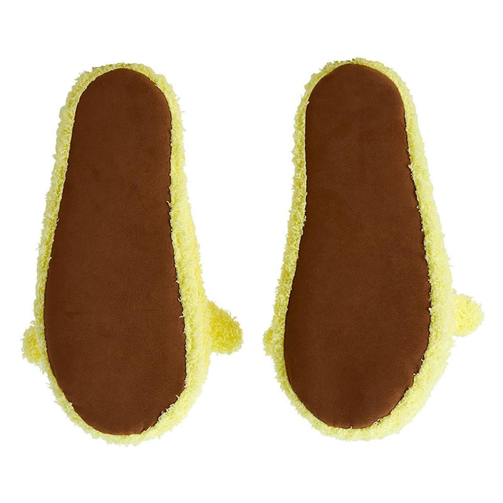 Sanrio Pompompurin Face Fluffy Slippers 25cm