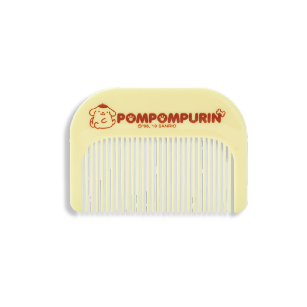 Sanrio Pompompurin Face Mirror & Comb Set 3