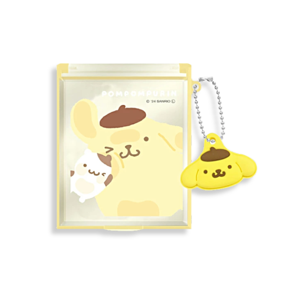 Sanrio Pompompurin Handheld Mirror with Mascot Charm