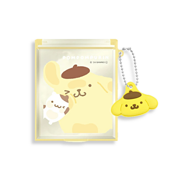 Sanrio Pompompurin Handheld Mirror with Mascot Charm
