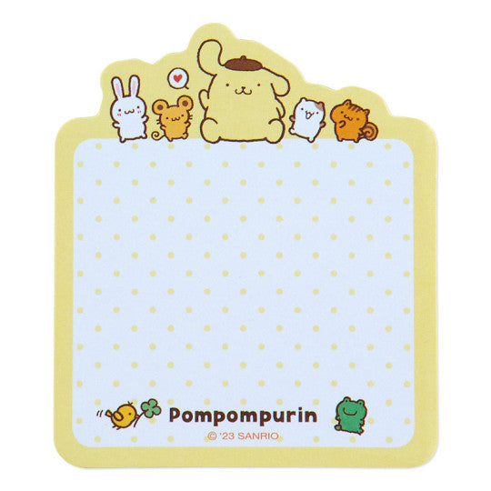 Sanrio Pompompurin Yellow Polka Dot Sticky Notes Pad