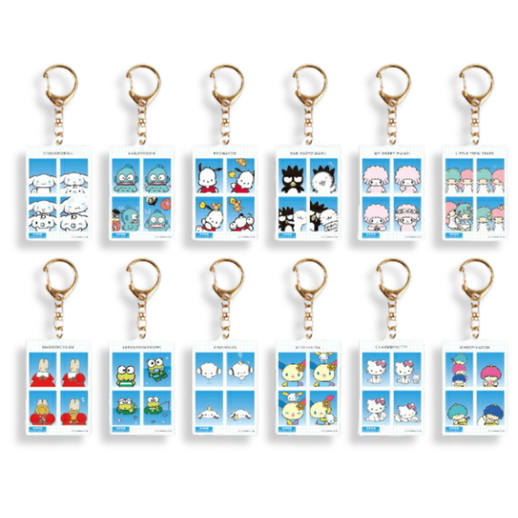 Sanrio Secret Photo Style Keychains Bling Box B