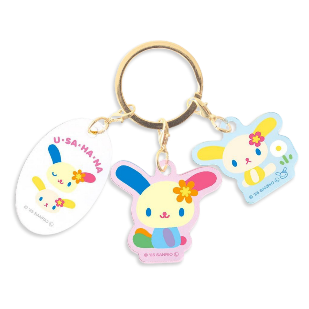 Sanrio_Usahana_Three_Charm_Keyring_1
