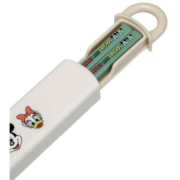 Skater Disney Mickey and Friends Children Chopsticks Box Case Set