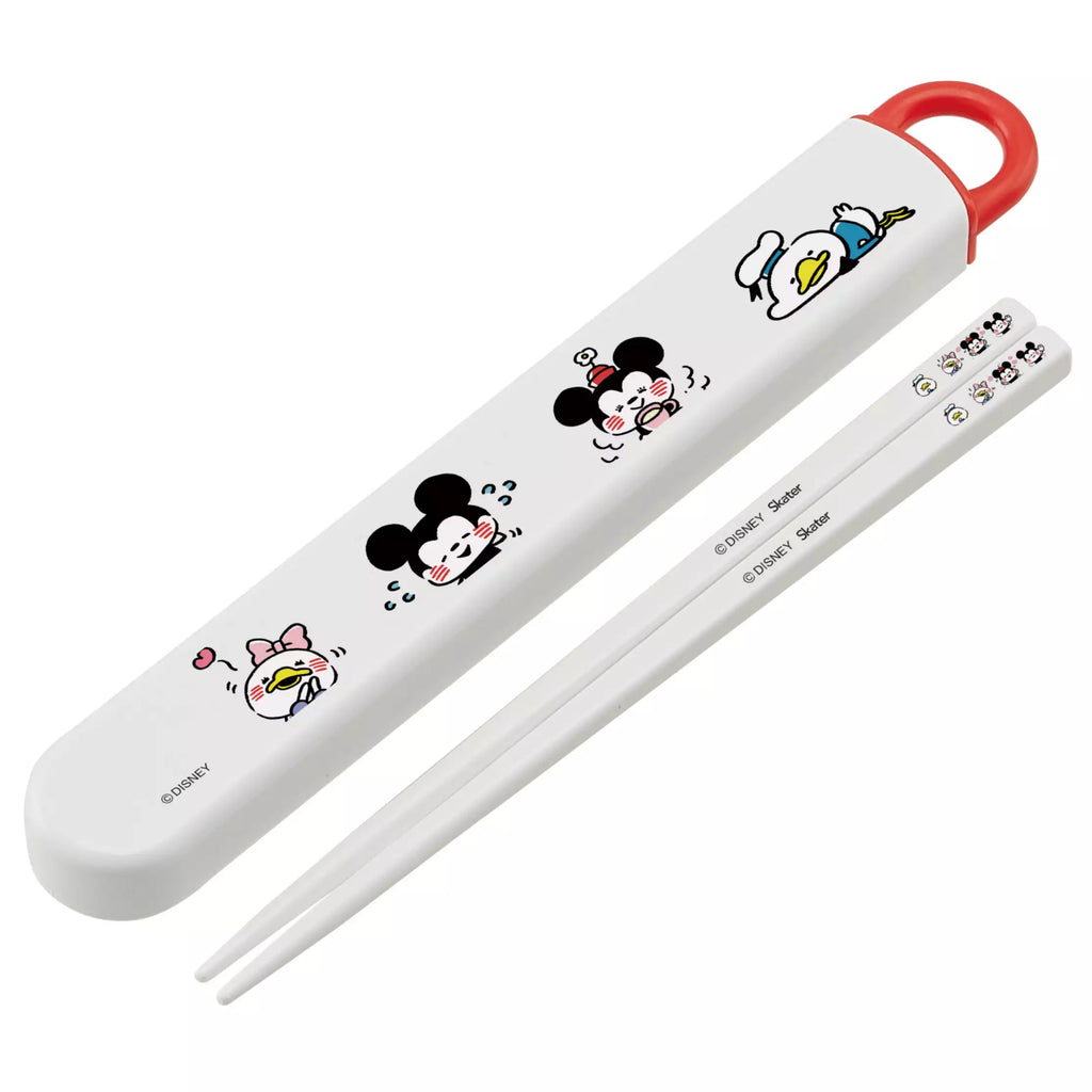 Skater Disney Mickey x Kanahei Children Chopsticks Box Case Set