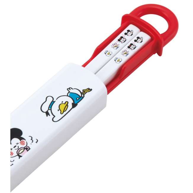 Skater Disney Mickey x Kanahei Children Chopsticks Box Case Set