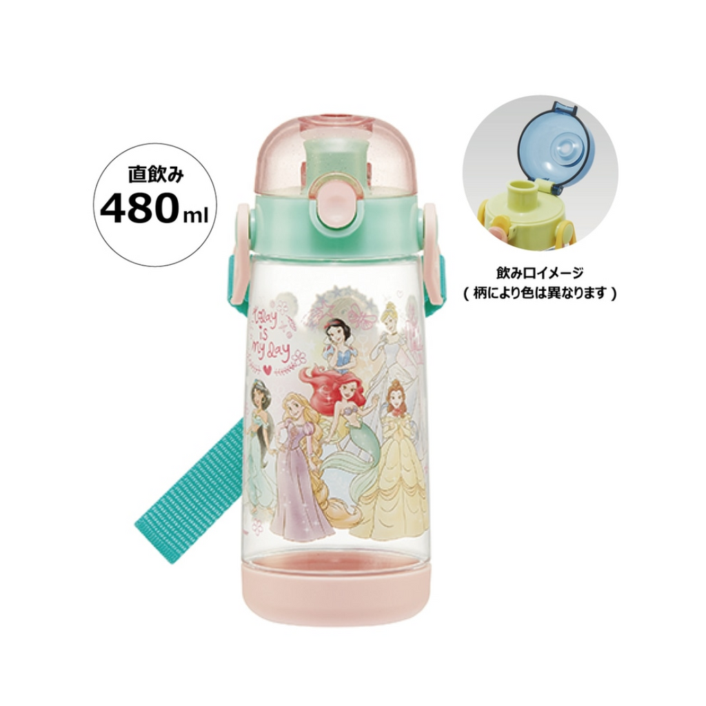 Skater Disney Princesses One Push Bottle 480ml