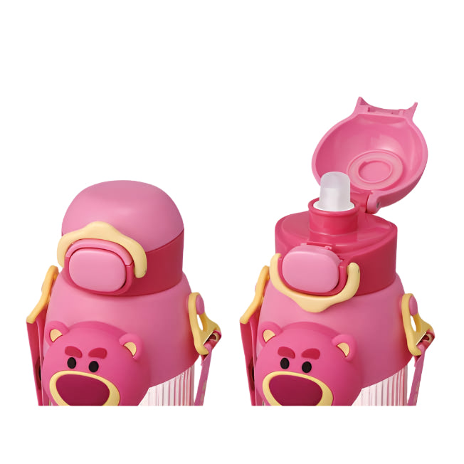 Skater Disney Tsum Tsum Lotso 3D Mascot Straw Bottle 590ml