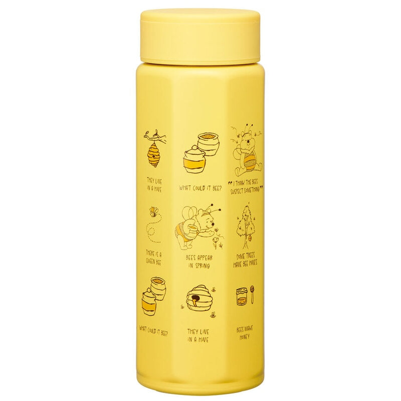 Skater Disney Winnie The Pooh Hexagonal Yellow Water Bottle 500ml