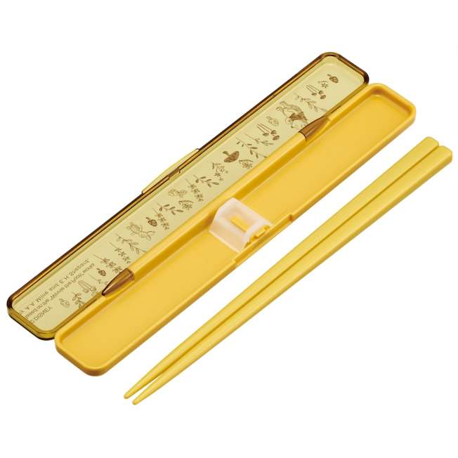 Skater Disney Winnie the Pooh and Piglet Children Chopsticks Box Case Set