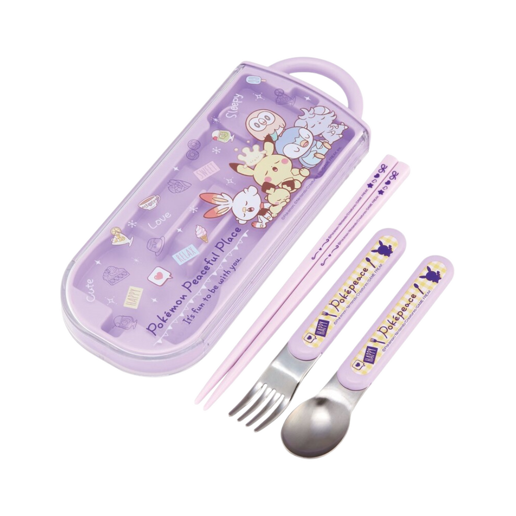 Skater Pokémon Peaceful Place Children's Cutlery 3pc Set