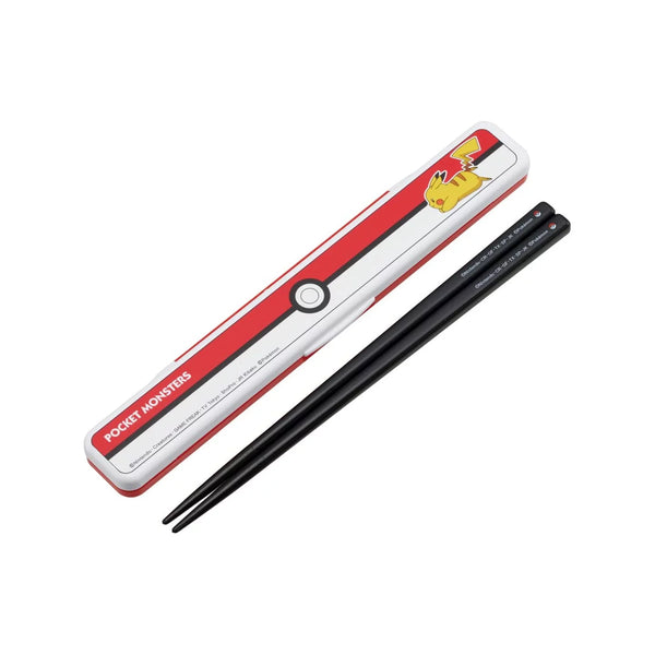 Skater Pokémon Poke ball with Pikachu Children Chopsticks Box Case Set