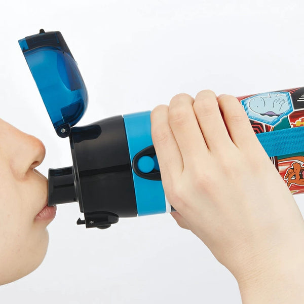 Skater Pokémon Stainless Steel Thermos Bottle with Locking Lid and Cup 420ml