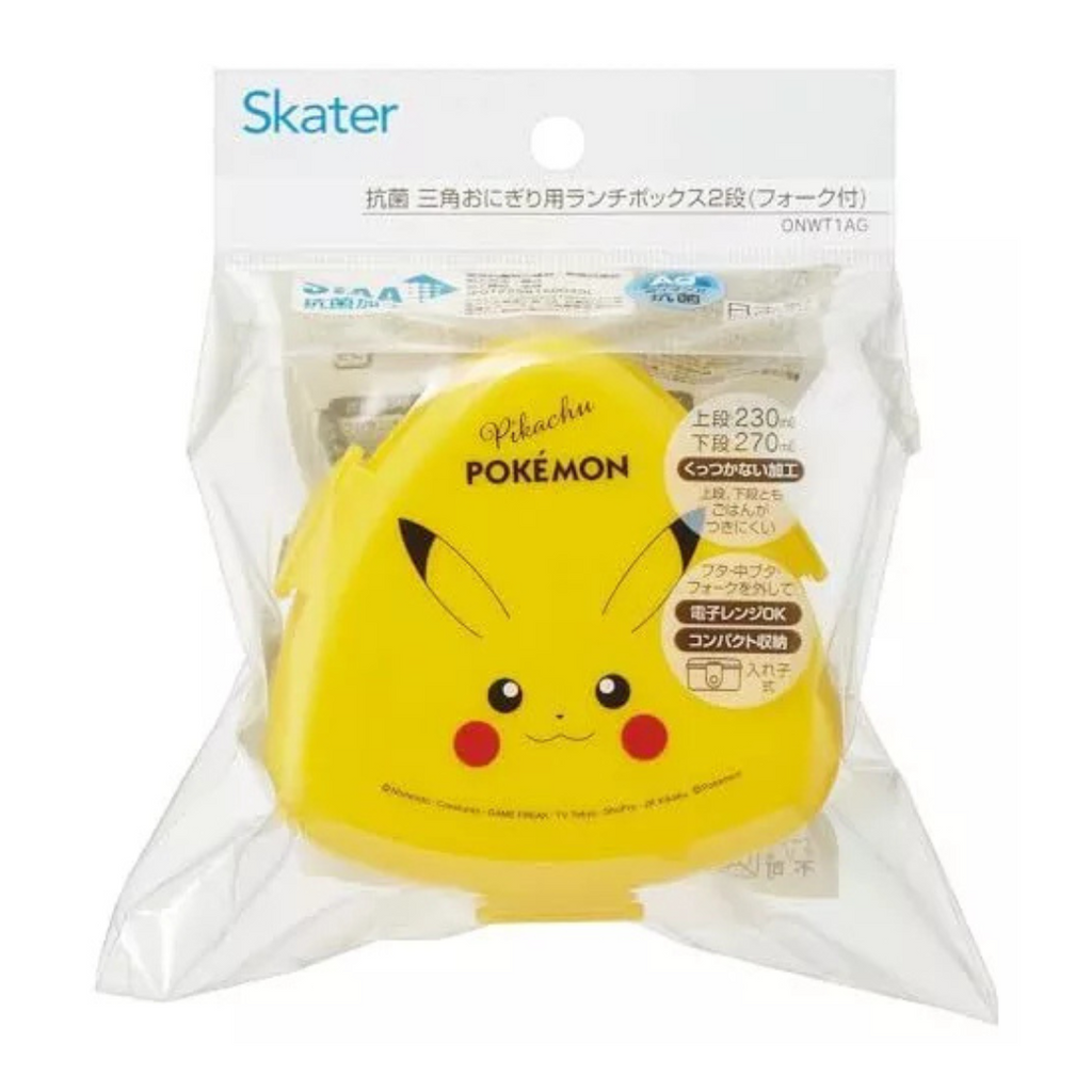 Skater Pokemon Pikachu 2 Tiers Triangular Lunch Box 500ml