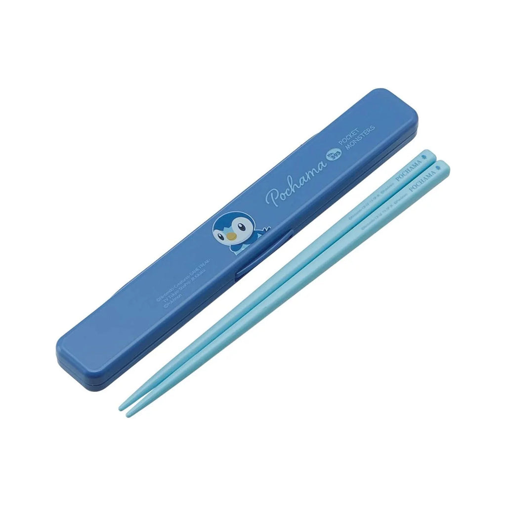 Skater Pokemon Piplup Children Chopsticks Box Case Set