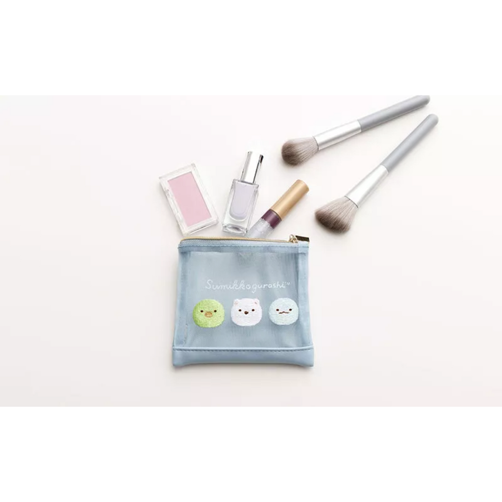 Sumikko Gurashi Blue Mesh Mini Pouch