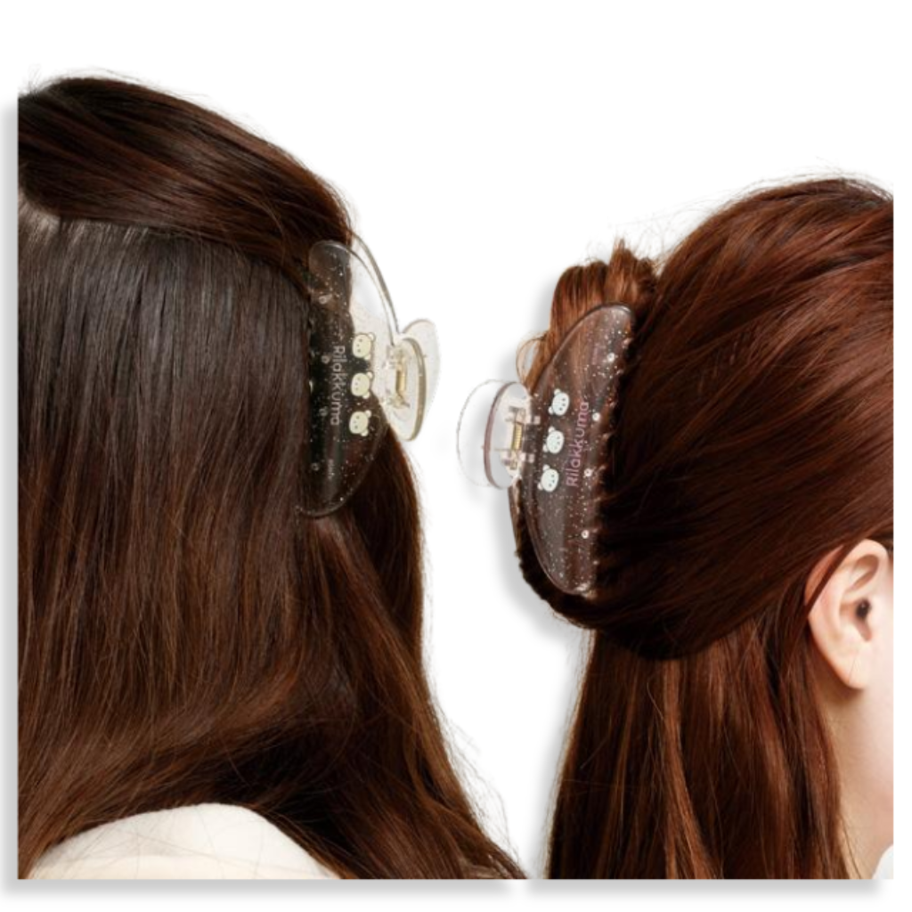 Sumikko Gurashi Characters Pink Glitter Clear Hair Claw Clip