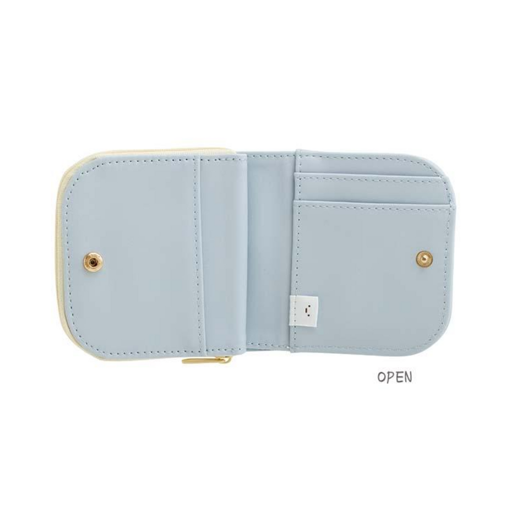 Sumikko Gurashi Embroidery Blue Wallet