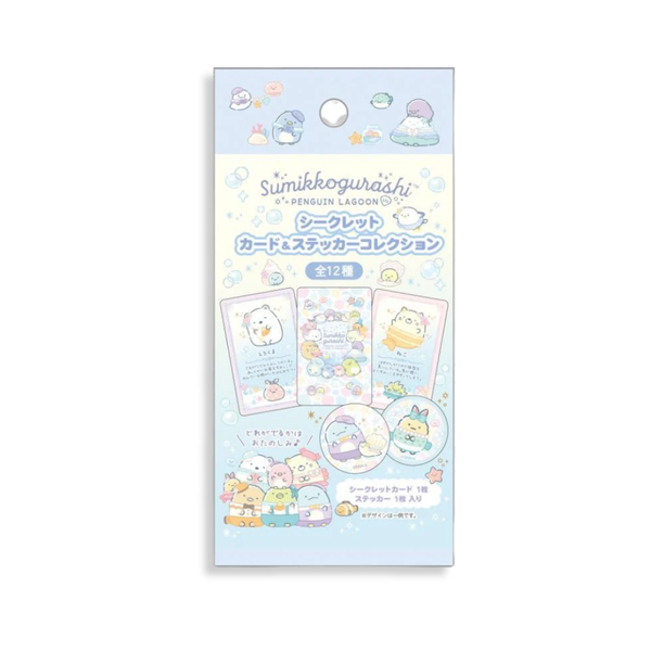 Sumikko Gurashi Penguin Lagoon Secret Card & Sticker Blind Pack Collection