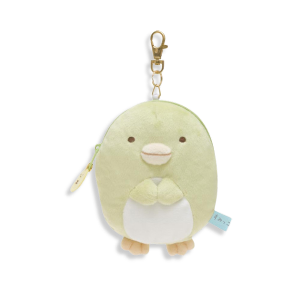 Sumikko Gurashi Penguin? Plush Pass Case with Reel