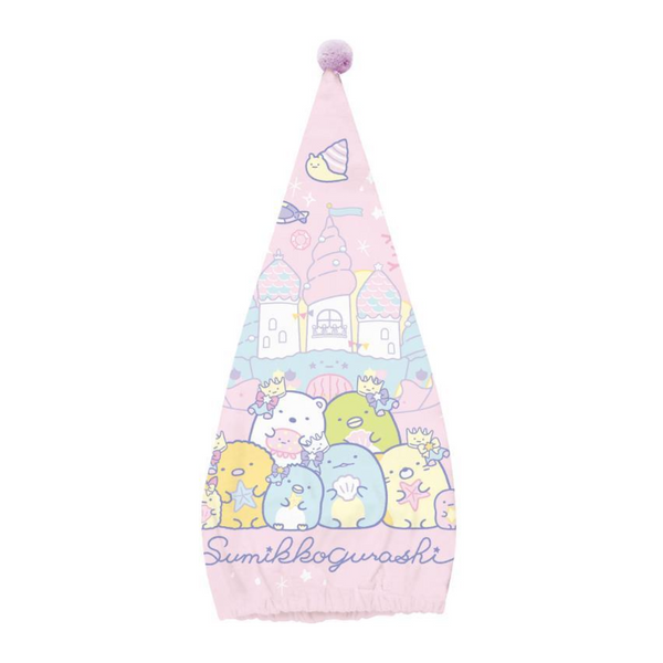 Sumikko Gurashi Pink Hair Cap Towel