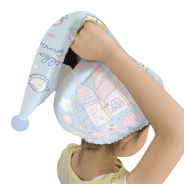 Sumikko Gurashi Sea Castle Blue Hair Cap Towel