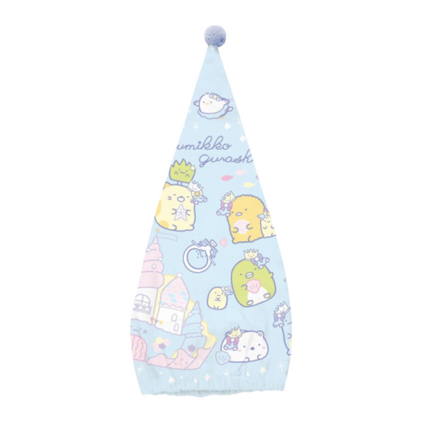 Sumikko Gurashi Sea Castle Blue Hair Cap Towel