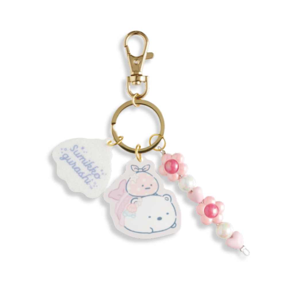 Sumikko Gurashi Shirokuma & Furoshiki 3 Charm Acrylic Keychain