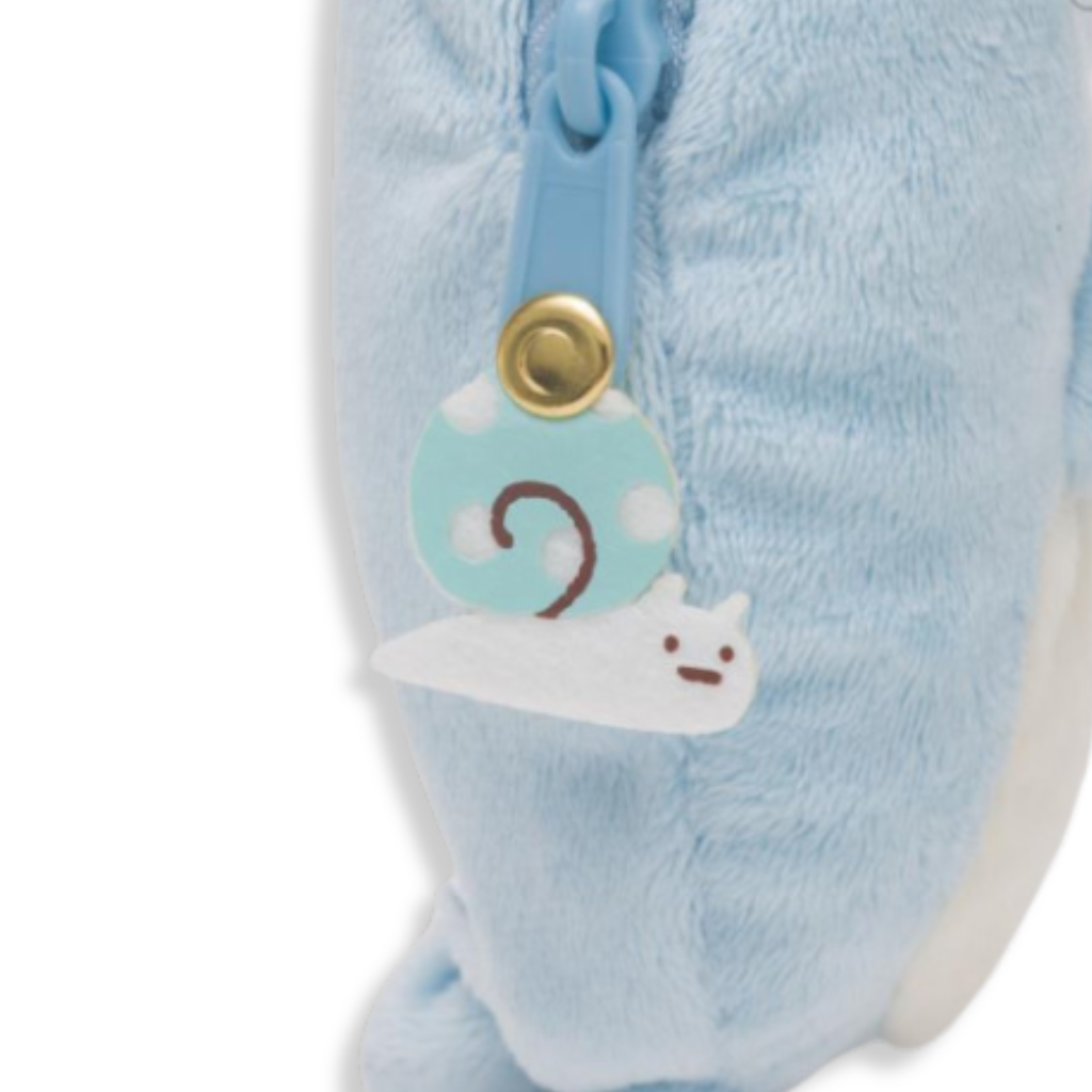 Sumikko Gurashi Tokage Plush Pass Case with Reel