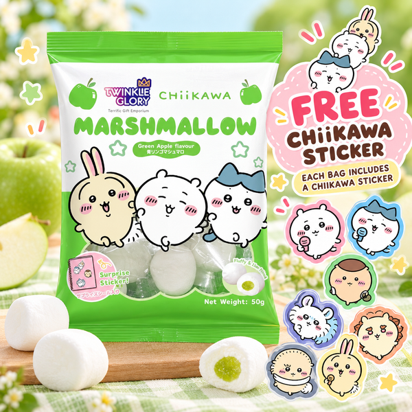 Twinkle Glory Chiikawa Marshmallow Green Apple Flavour