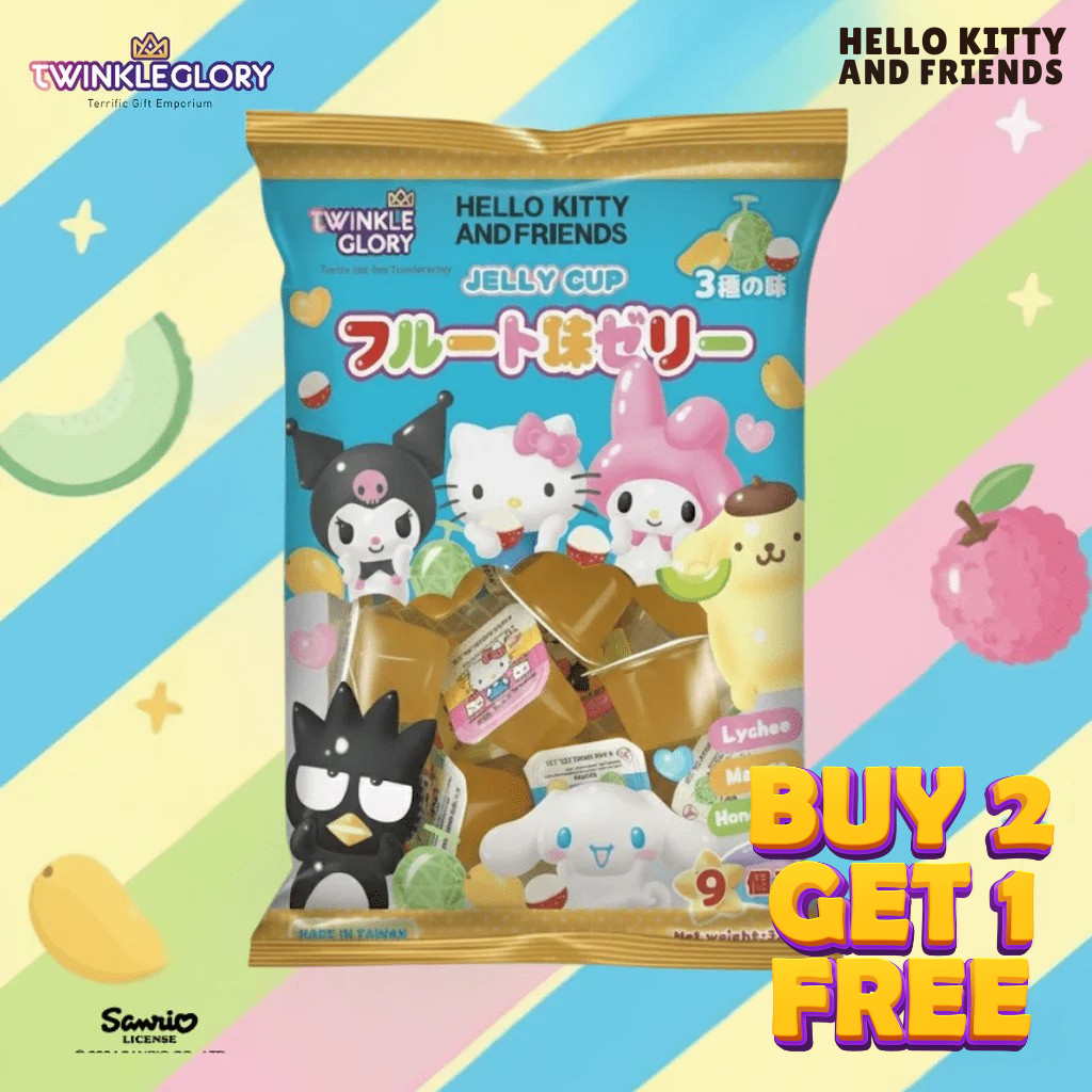 Twinkle Glory Hello Kitty and Friends Assorted Jelly Cup 320g