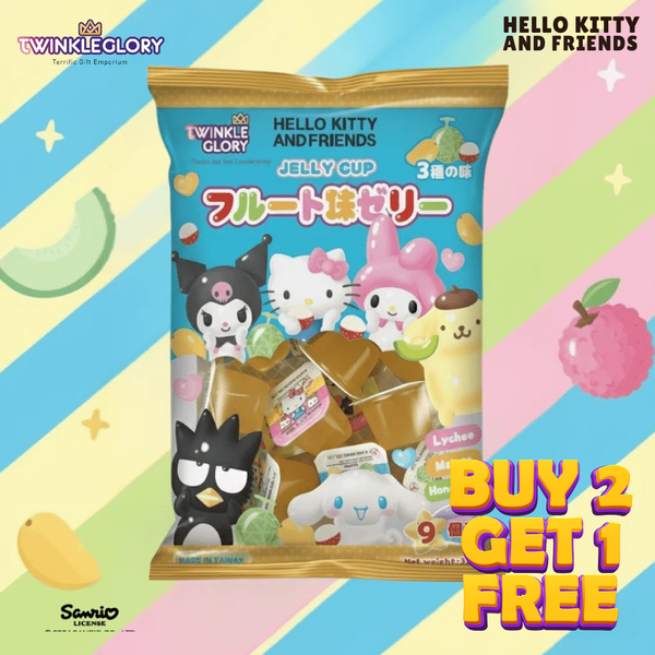 Twinkle Glory Hello Kitty and Friends Assorted Jelly Cup 320g
