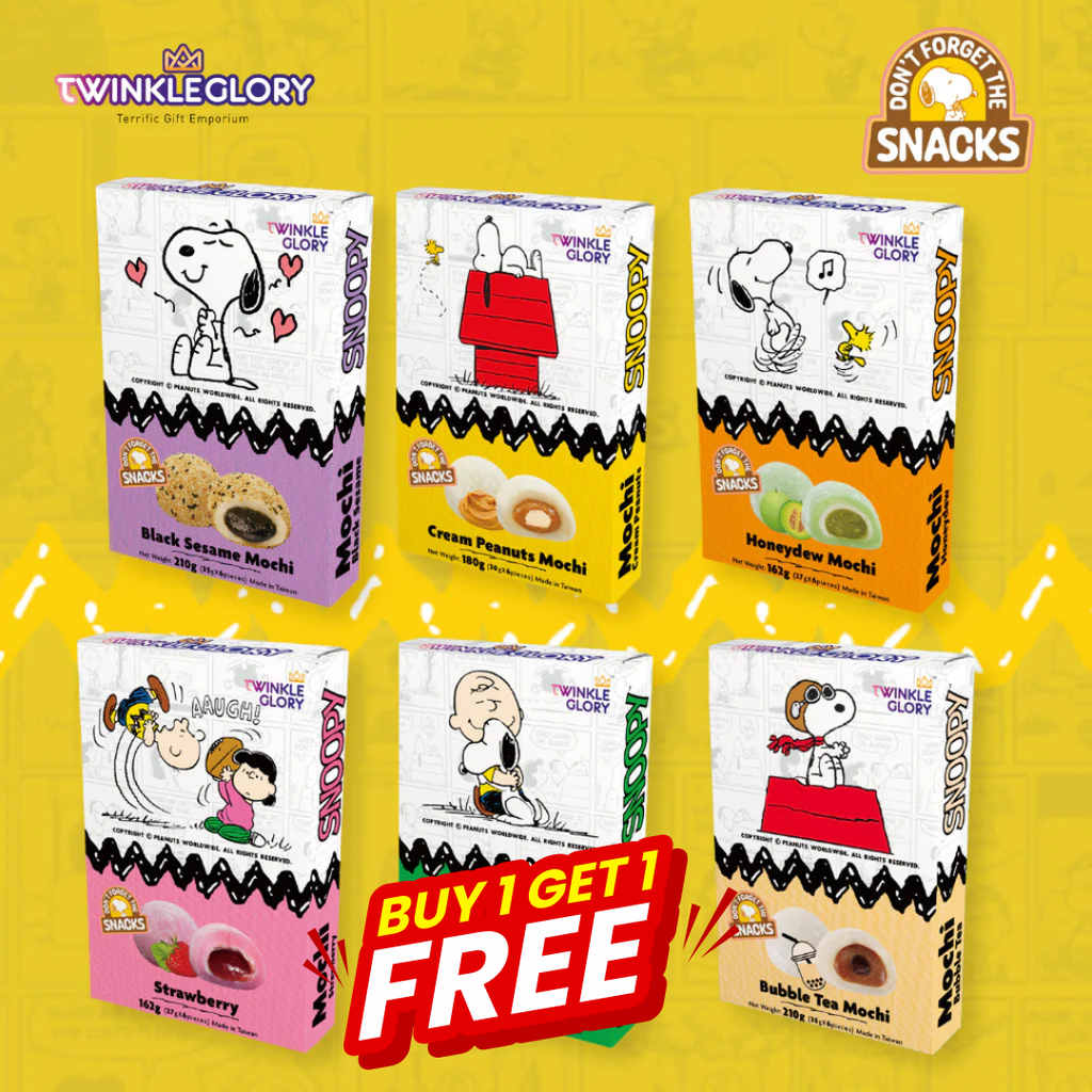 Twinkle Glory Peanuts Snoopy Assorted Mochi Buy 1 Get 1 Free