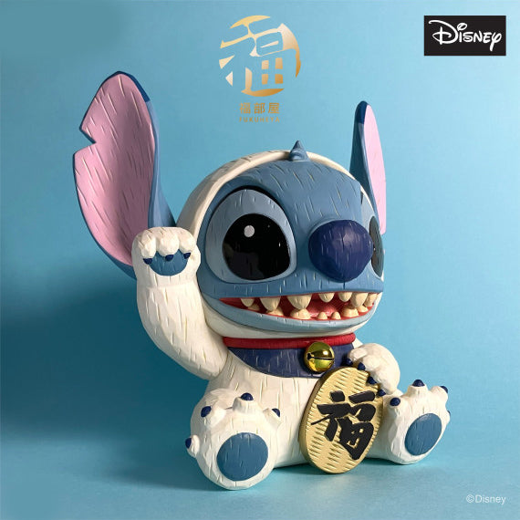Disney Stitch Fukuheya Maneki Neko Figure 17.7cm