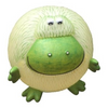 Twinkle Glory round frog night light with a textured cream body and bright green face for a soft nursery glow