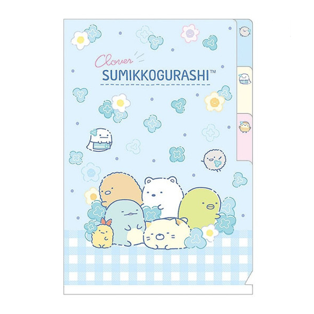 Sumikko Gurashi Flower 3 Pockets A6 Index Holder