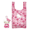 Twinkle Glory Hello Kitty Sakura kimono plush mascot with matching pink cherry blossom print reusable eco bag