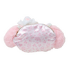 Twinkle Glory Sanrio My Melody White Strawberry Tea Time 2way pochette with pink plush ears and floral satin back